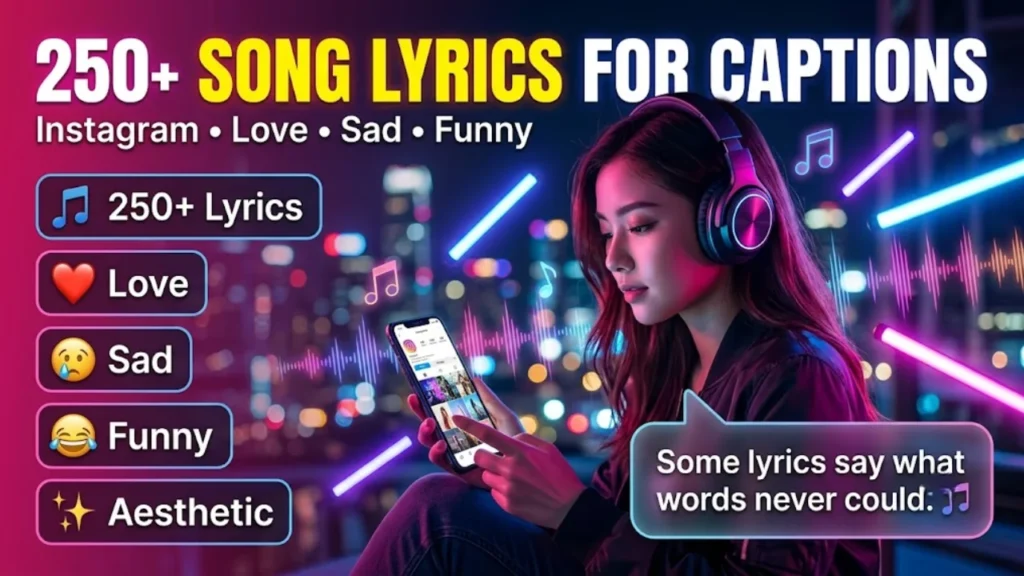 Best Song Lyric Captions by Artist (USA Trending)