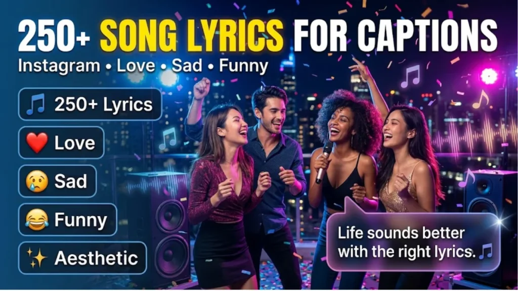 Best Song Lyrics for Instagram Captions by Mood & Vibe