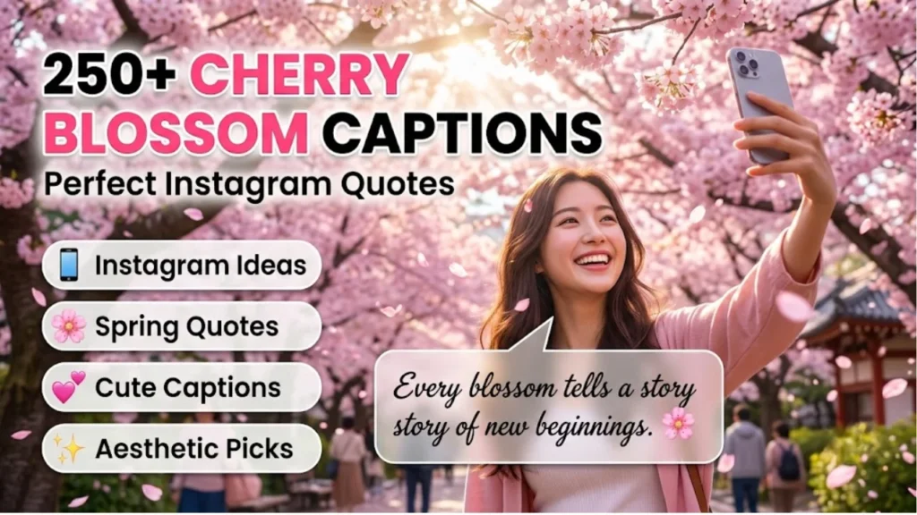 Best Cherry Blossom Captions for Instagram