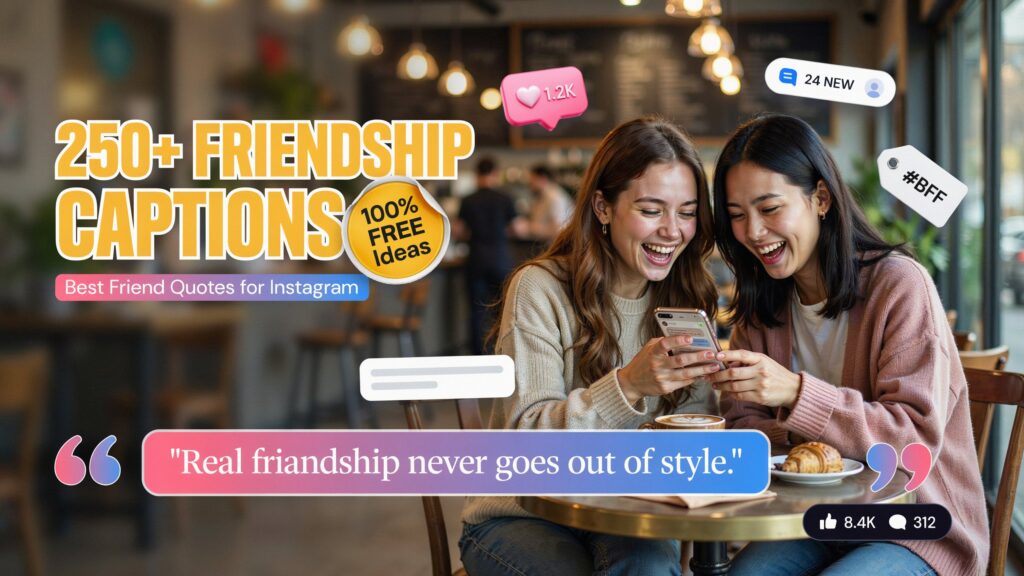 Funny Friendship Captions for Instagram