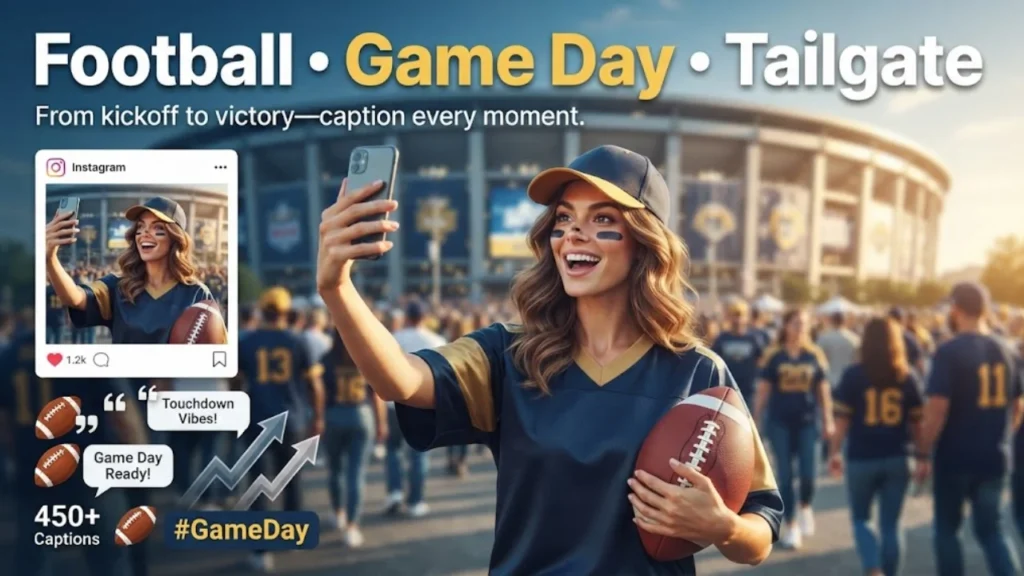 Best NFL Game Day & Football Captions for Instagram