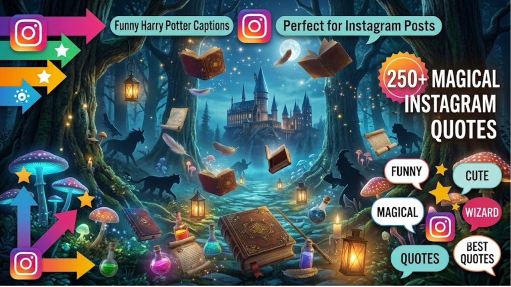 Funny Harry Potter Captions & Puns for Instagram