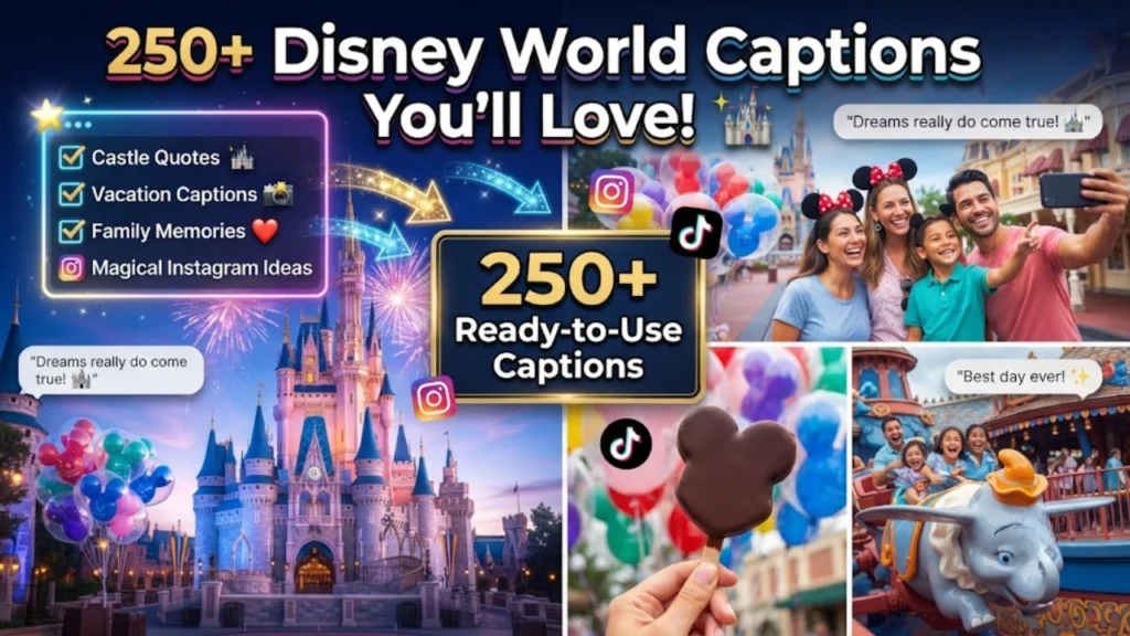 Short, Funny & Catchy Disney Captions