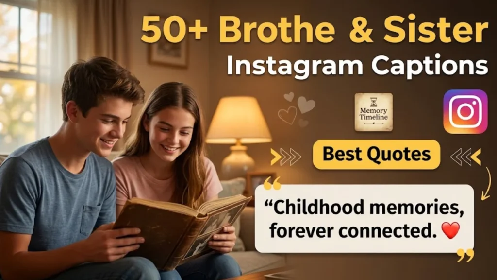 Cute and Heartfelt Sibling Captions for Instagram