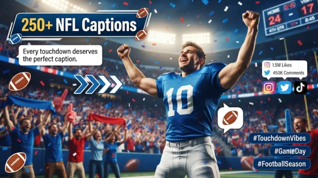 Touchdown, Victory & Tailgate Captions