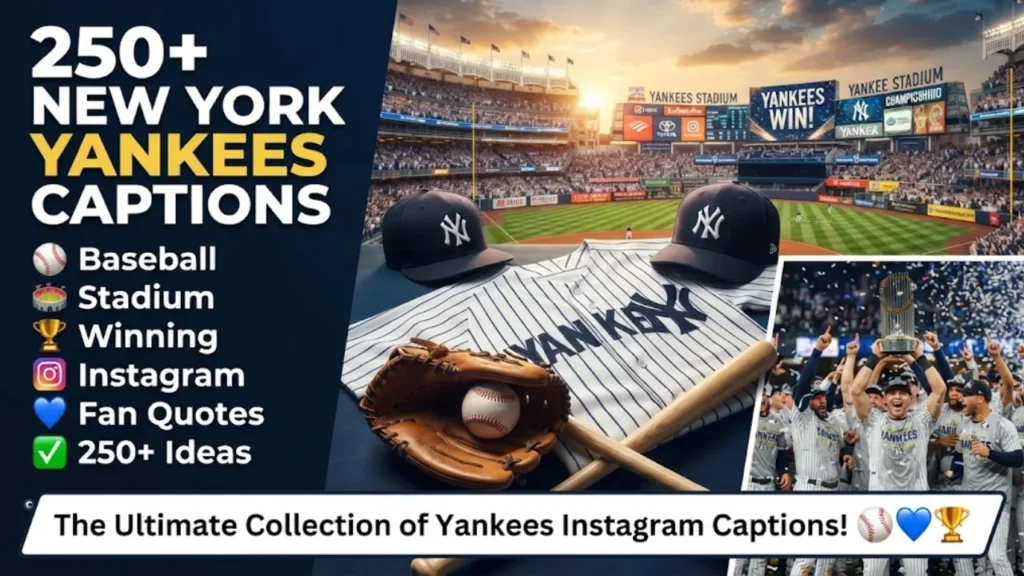 Yankees Pride & Legacy Captions for True Fans