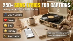 250+ Song Lyrics for Captions: Best Instagram, Love, Sad, Funny & Aesthetic Lyrics