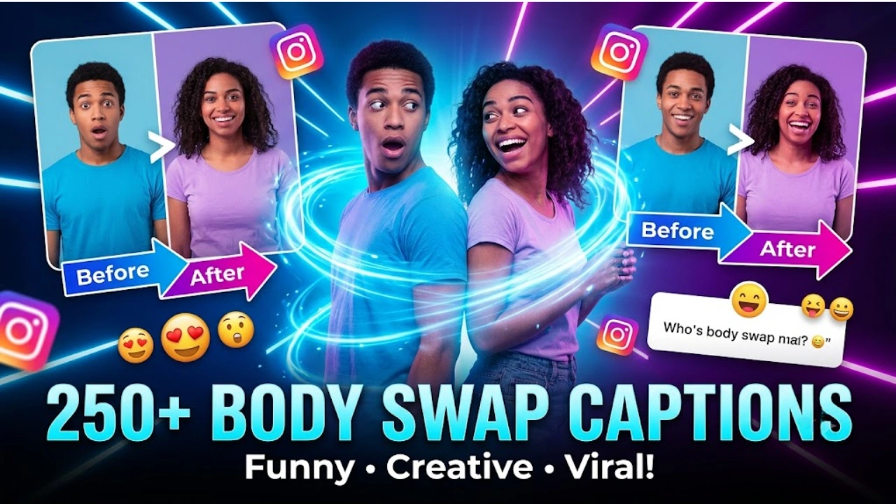 250+ Best Body Swap Captions for Instagram Funny, Creative & Mind-Bending Caption Ideas