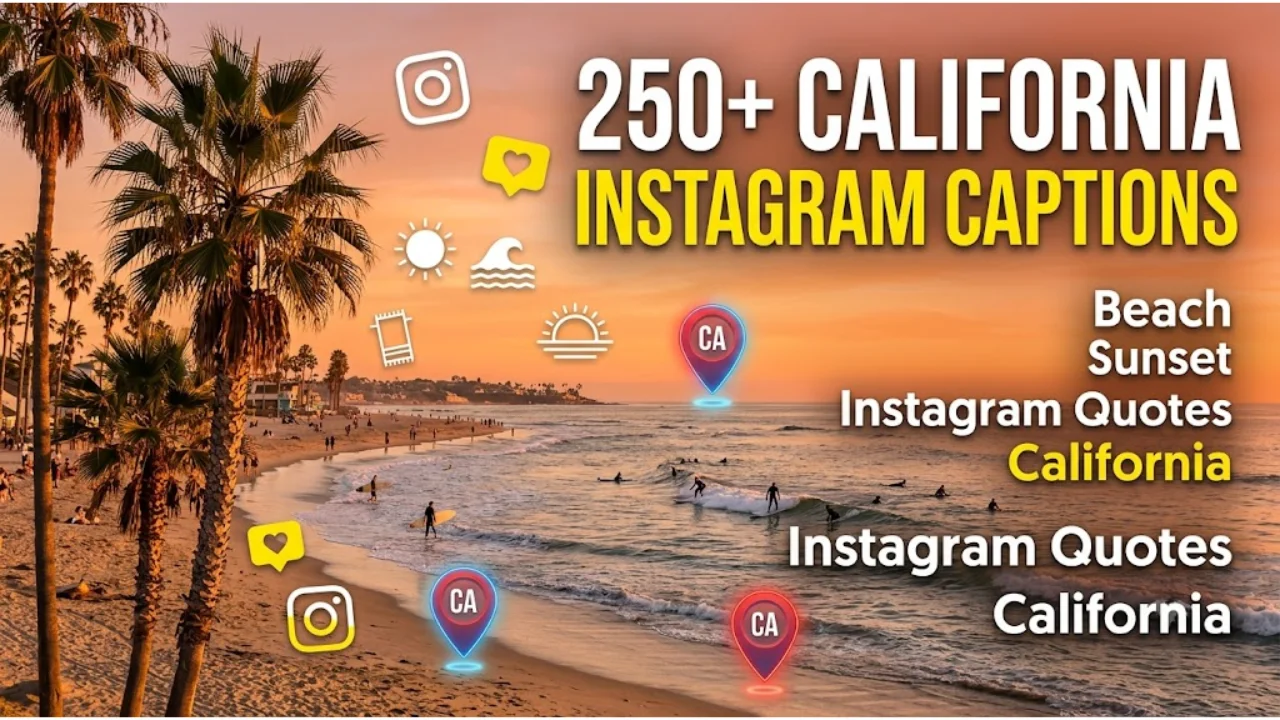 250+ California Instagram Captions Best Beach, Sunset, Road Trip & Golden State Quotes