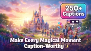 250+ Disney World Captions for Instagram Best Magic Kingdom, Disney Vacation, Castle, Family & Magical Quotes