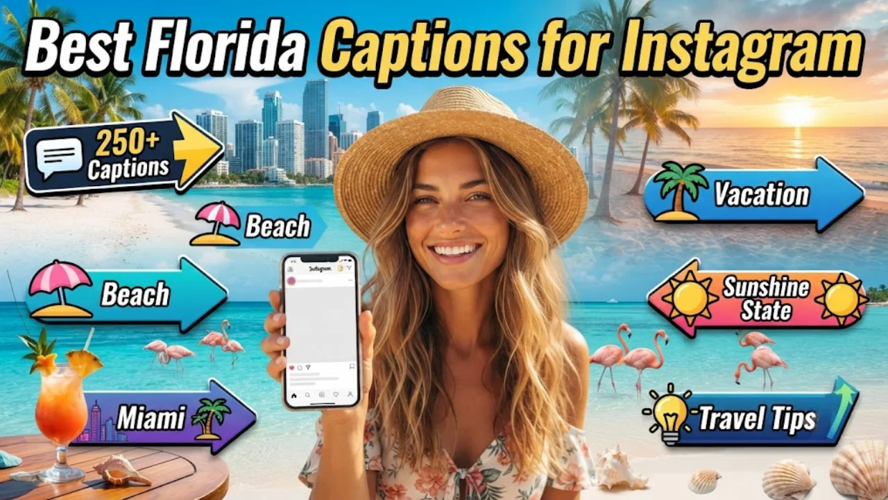 250+ Florida Captions for Instagram Best Beach, Miami, Sunset, Vacation & Sunshine State Quotes