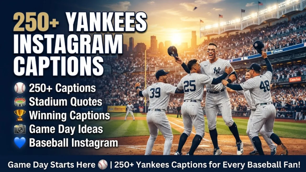 250+ New York Yankees Captions for Instagram Best Baseball, Game Day, Stadium & Winning Quotes