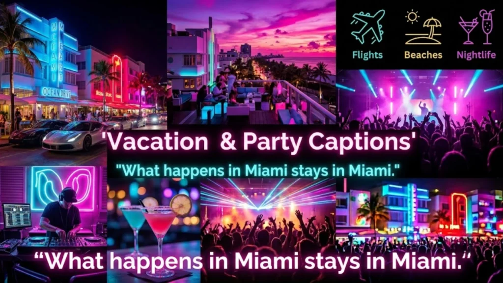 Miami Beach & Sunset Captions for Instagram