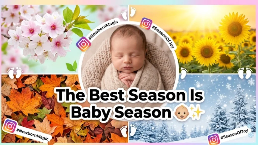 Seasonal Baby Announcement Captions and Instagram Hashtags