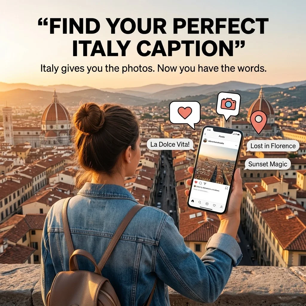 150+ Italy Captions for Instagram Funny, Cute & Beautiful Italian Vacation Captions