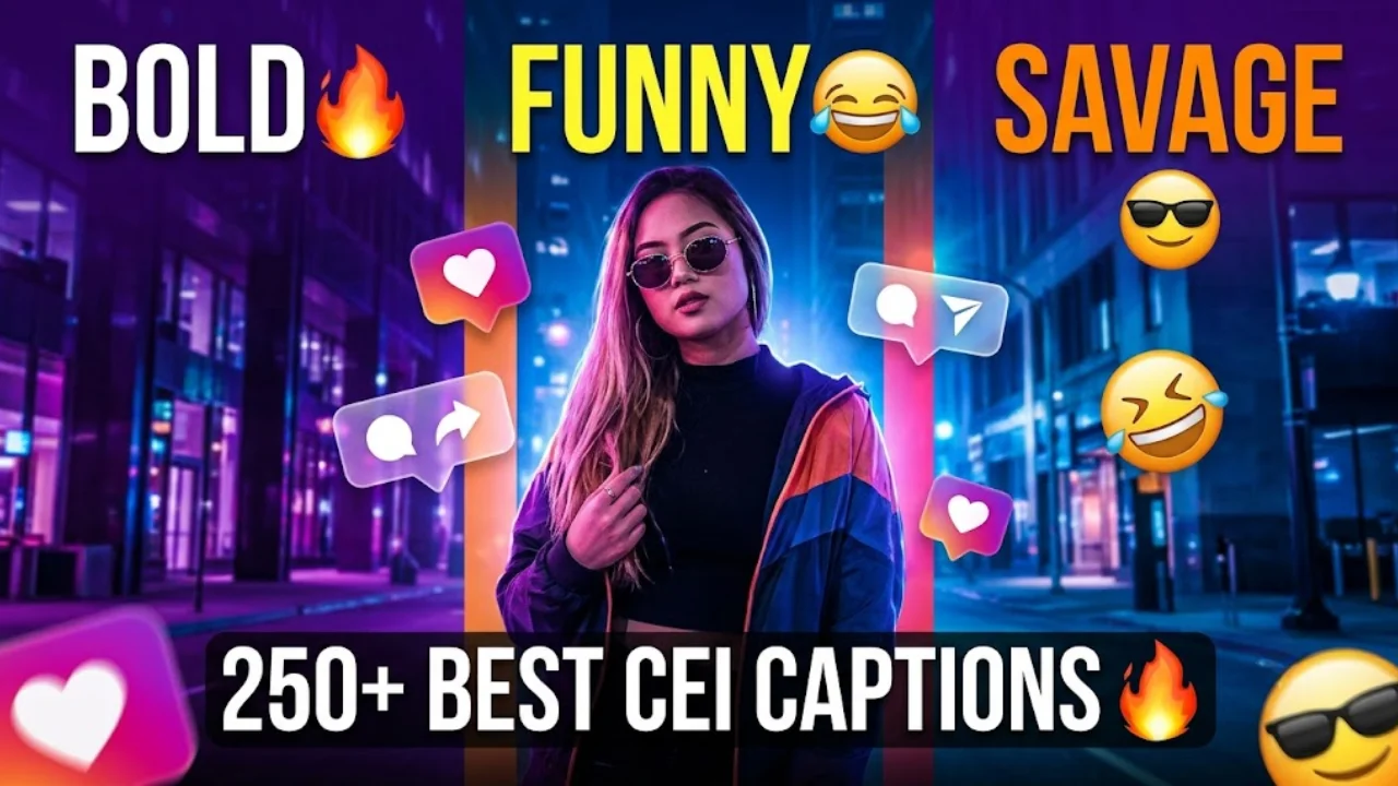 250+ CEI Captions for Instagram Best Funny, Bold, Savage & Creative Caption Ideas