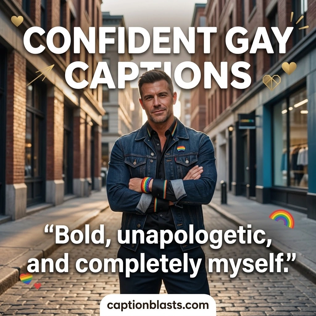 150+ Gay Captions for Instagram Proud, Funny, Cute & Confident Ideas