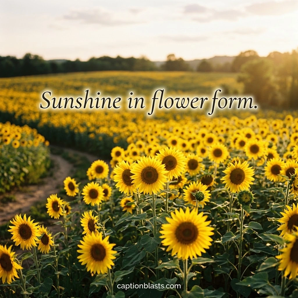 150+ Sunflower Captions for Instagram Cute, Funny, Aesthetic & Sunny Ideas