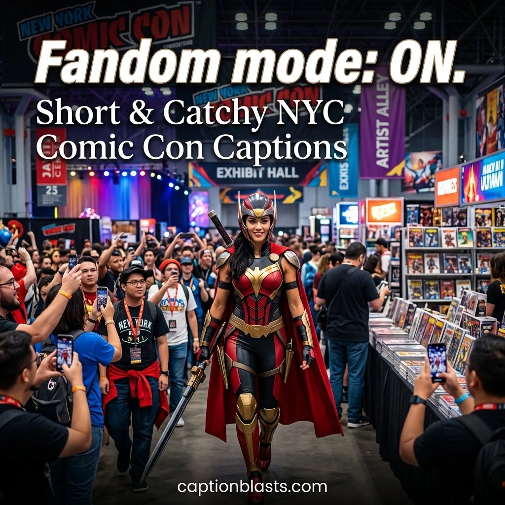 Best & Funny New York Comic Con Instagram Captions