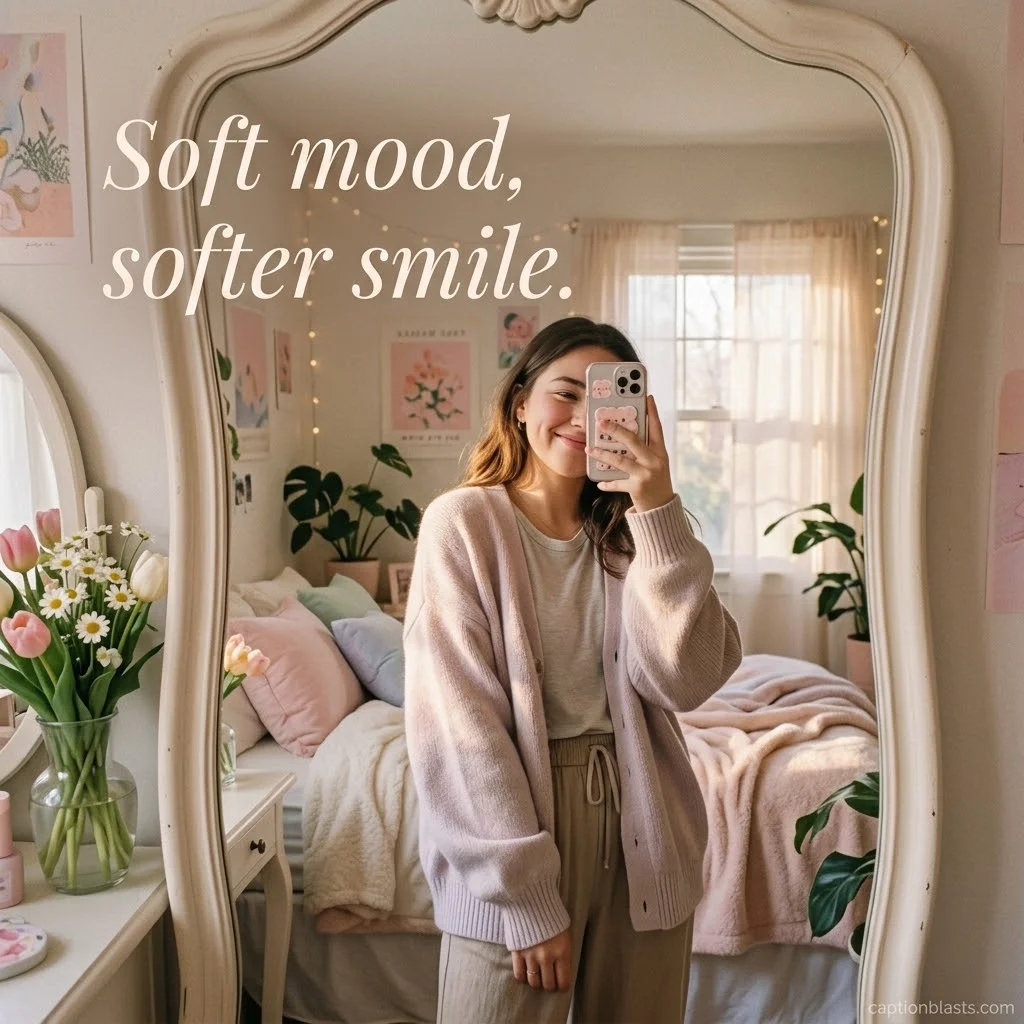 Cute Mirror Selfie Captions for Instagram