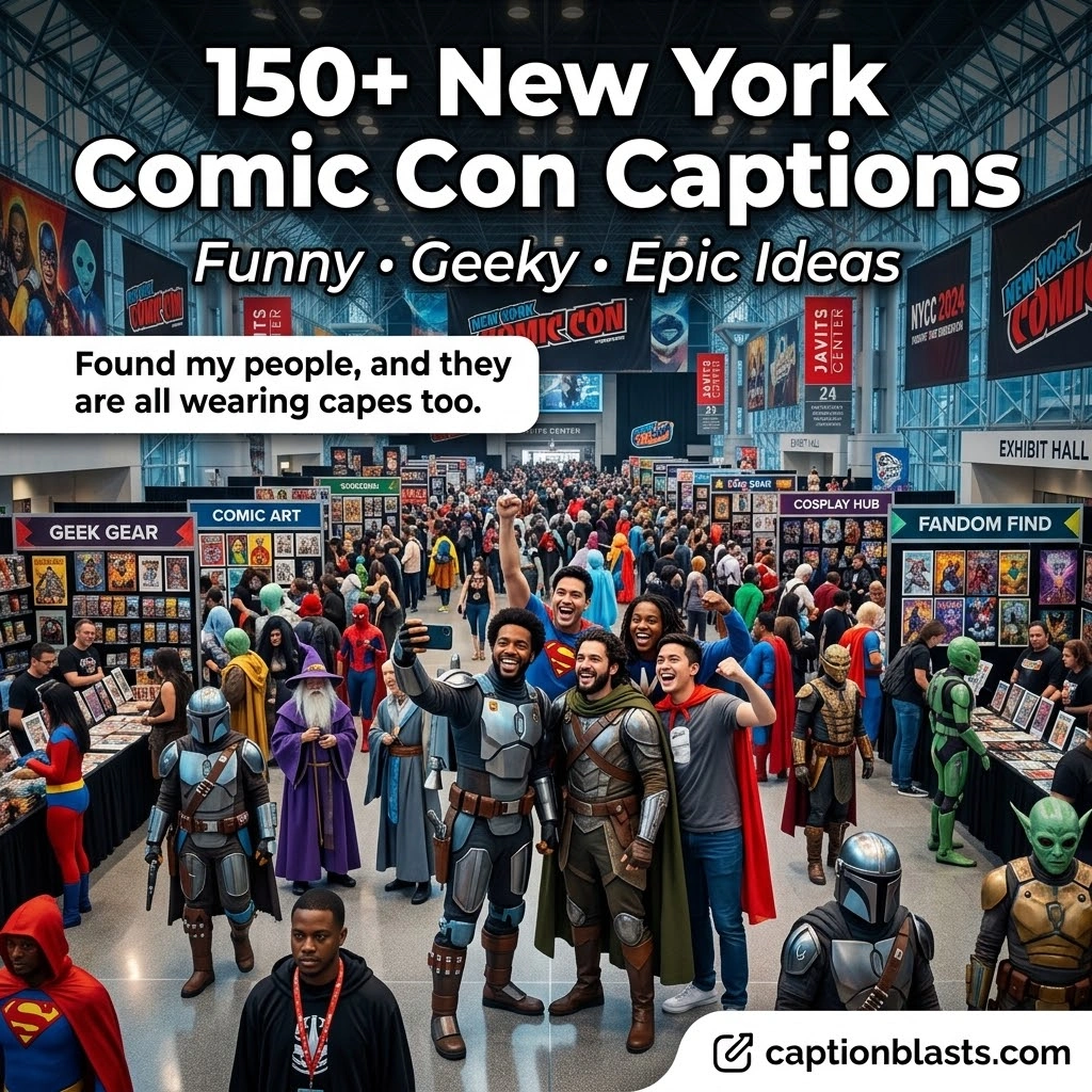 New York Comic Con Puns for Instagram