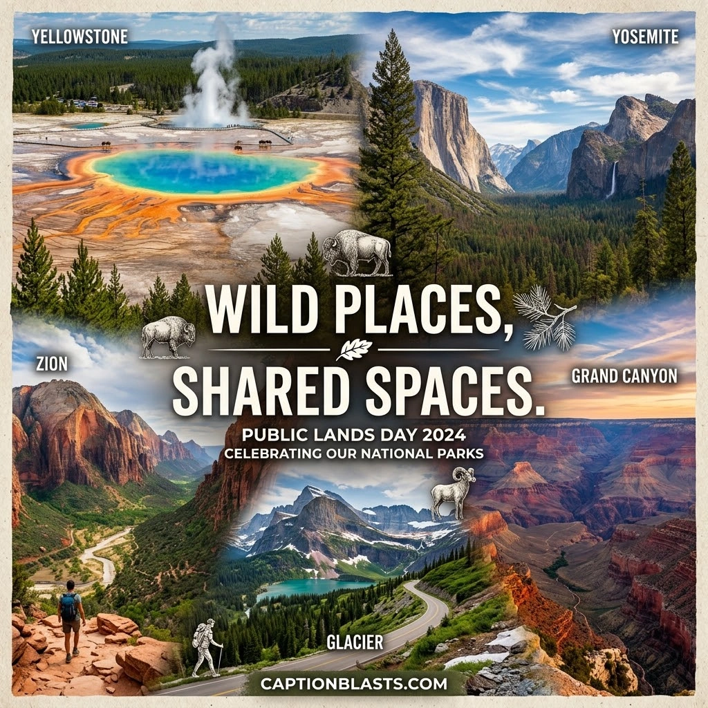 Public Lands Day Captions for Popular Parks (Including Olympic National Park)