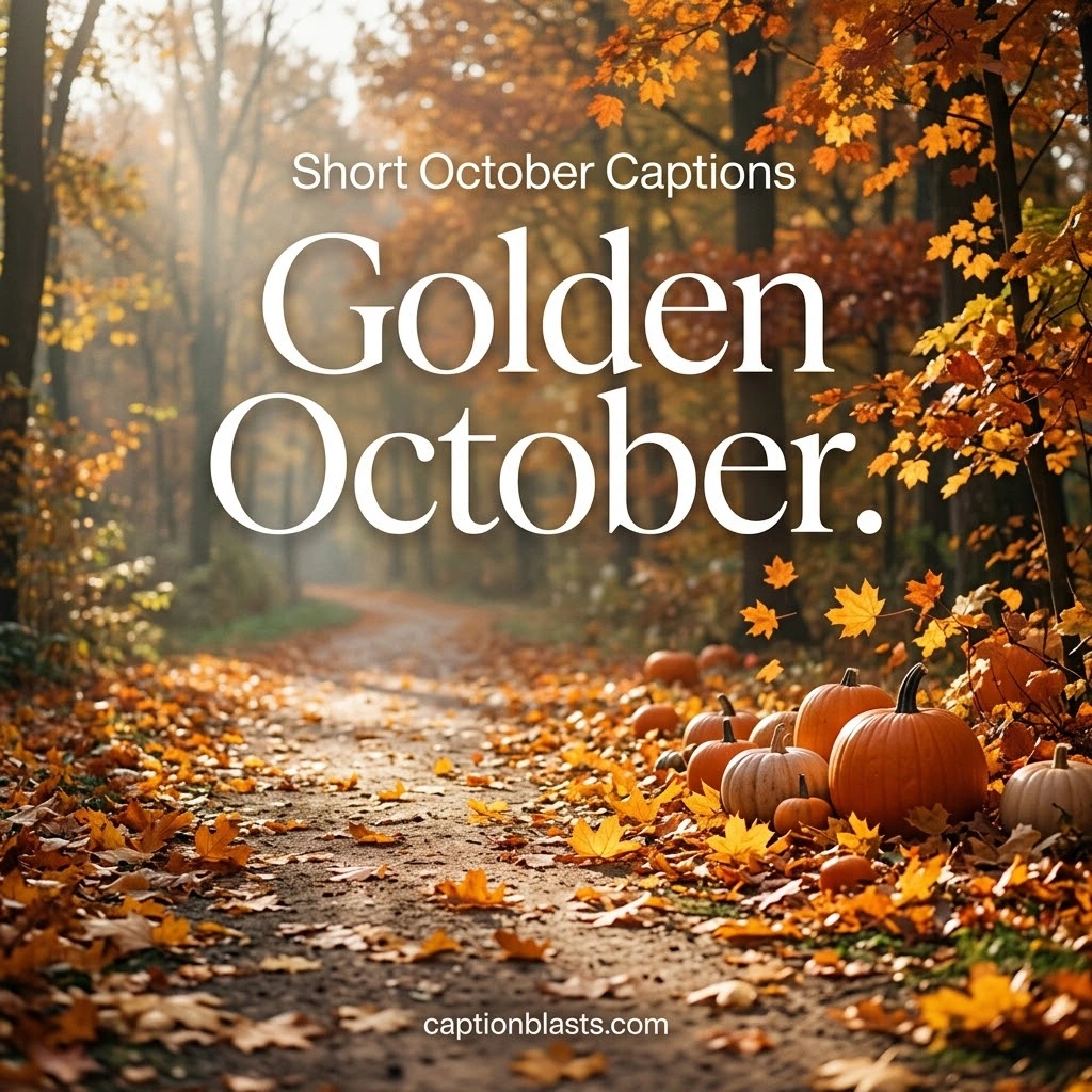 Short and Cute October Captions for Instagram