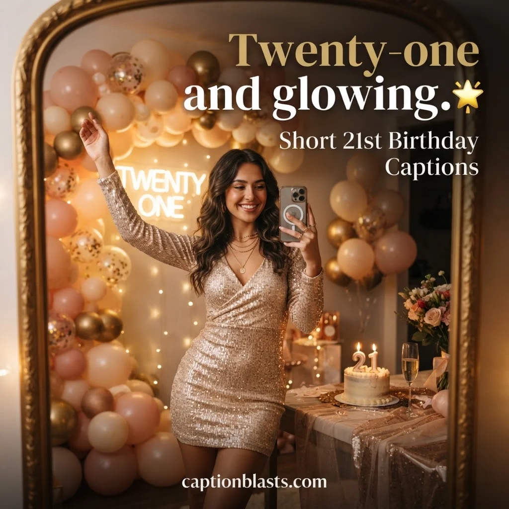 21st Birthday Captions