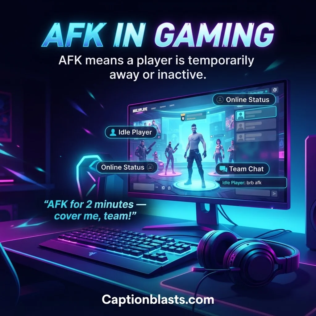 AFK Meaning in Gaming and Slang