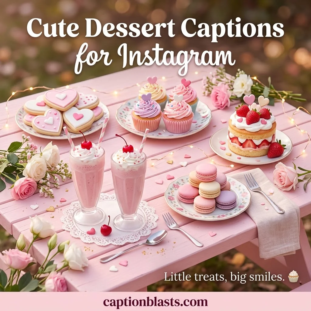 Cute Dessert Captions for Instagram Photos