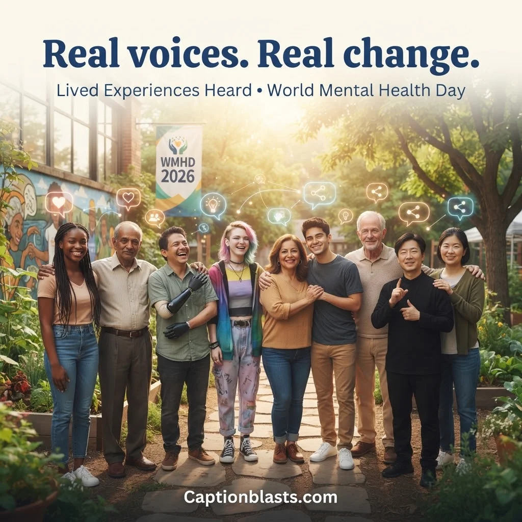 Mental Health Awareness Captions & Slogans for Social Media