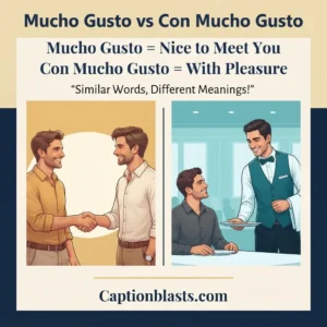 Mucho Gusto Meaning