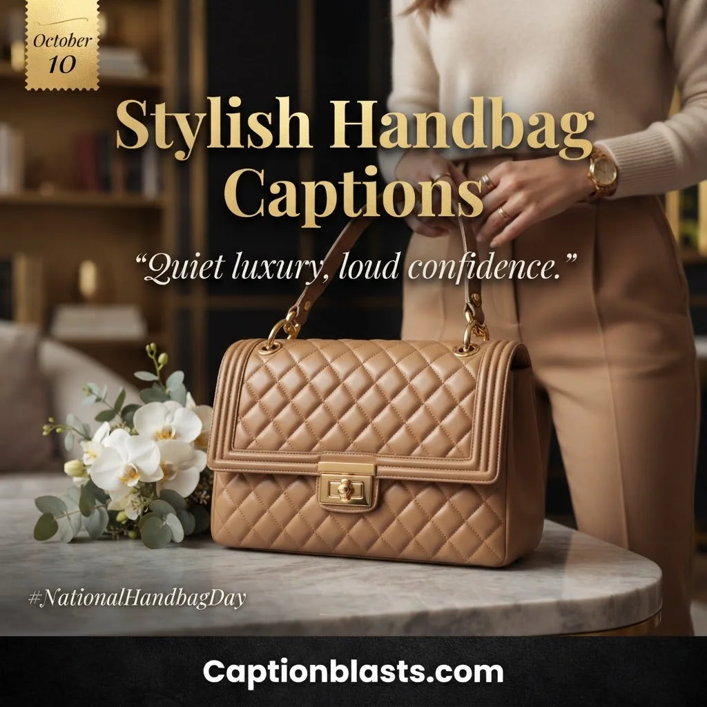 National Handbag Day Captions