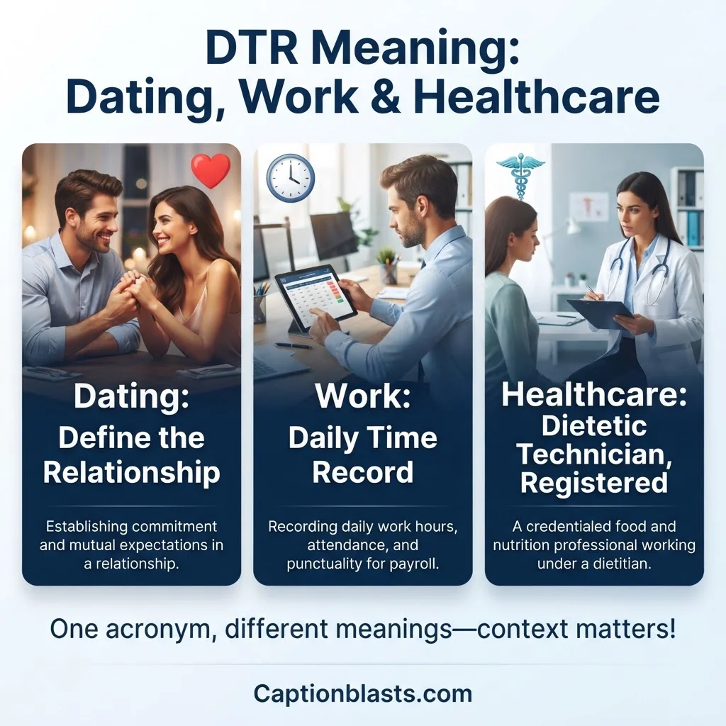 Other DTR Meanings in Work and Healthcare