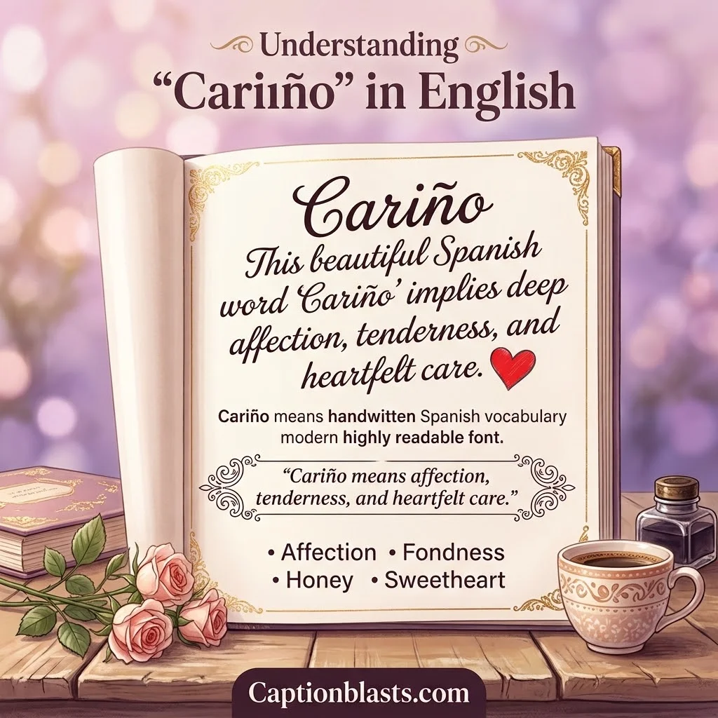 What Does Cariño Mean in English