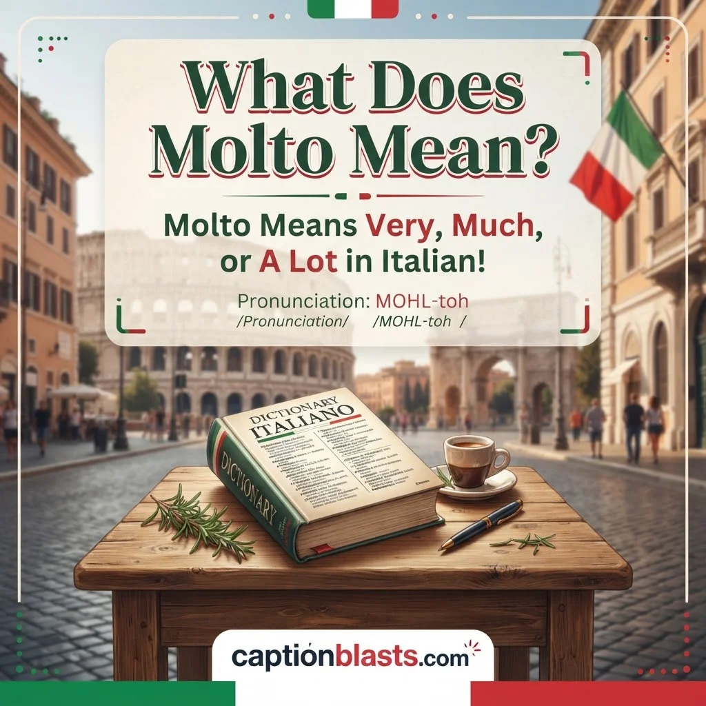 What Does Molto Mean
