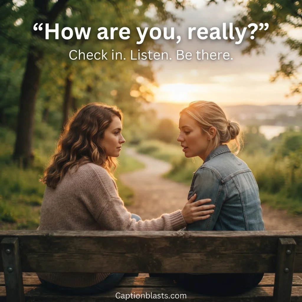World Mental Health Day Captions for Friends, Family & Check-Ins